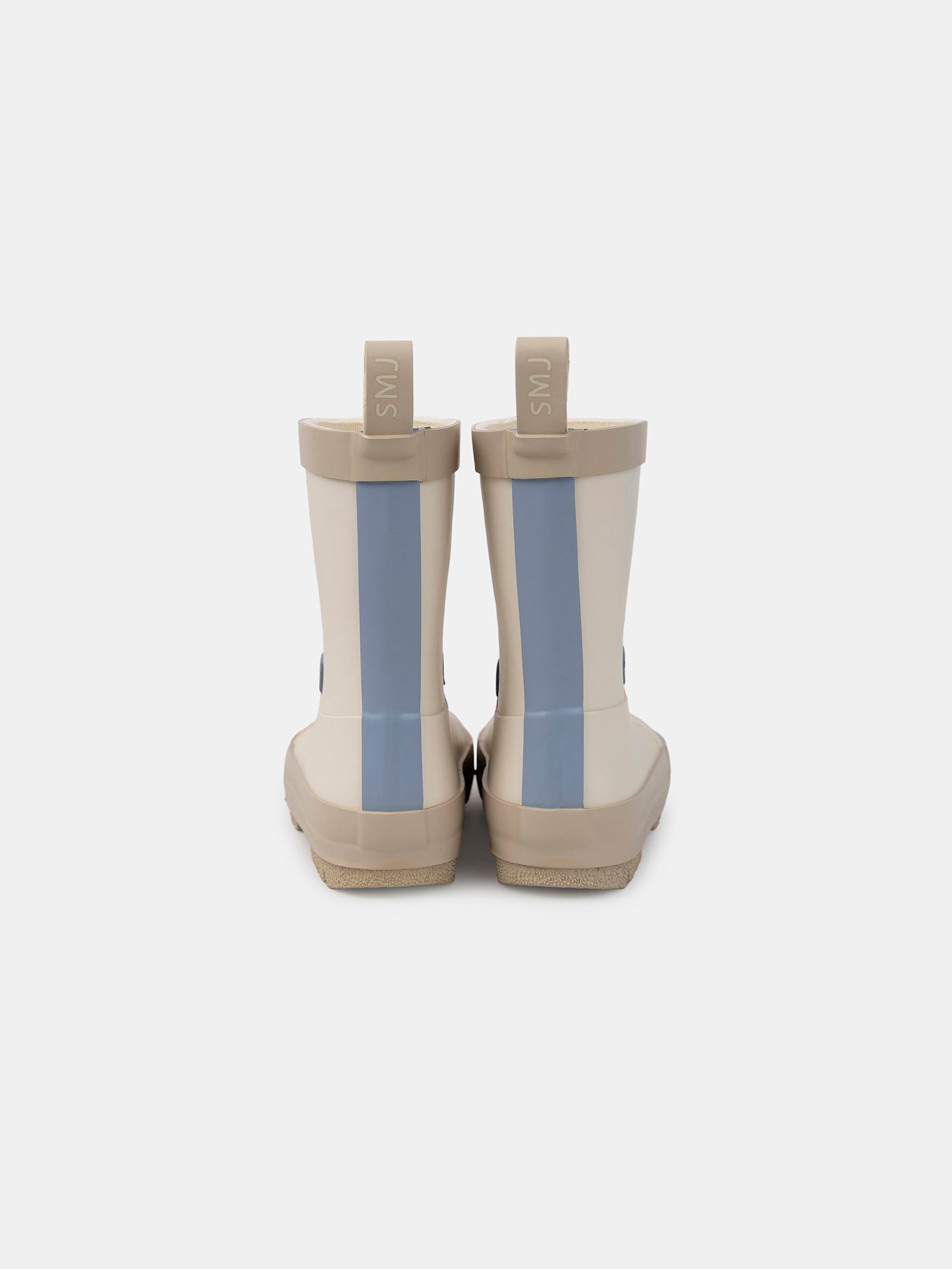 Beige Regenstiefel mit Bärenkopf Baby Junge