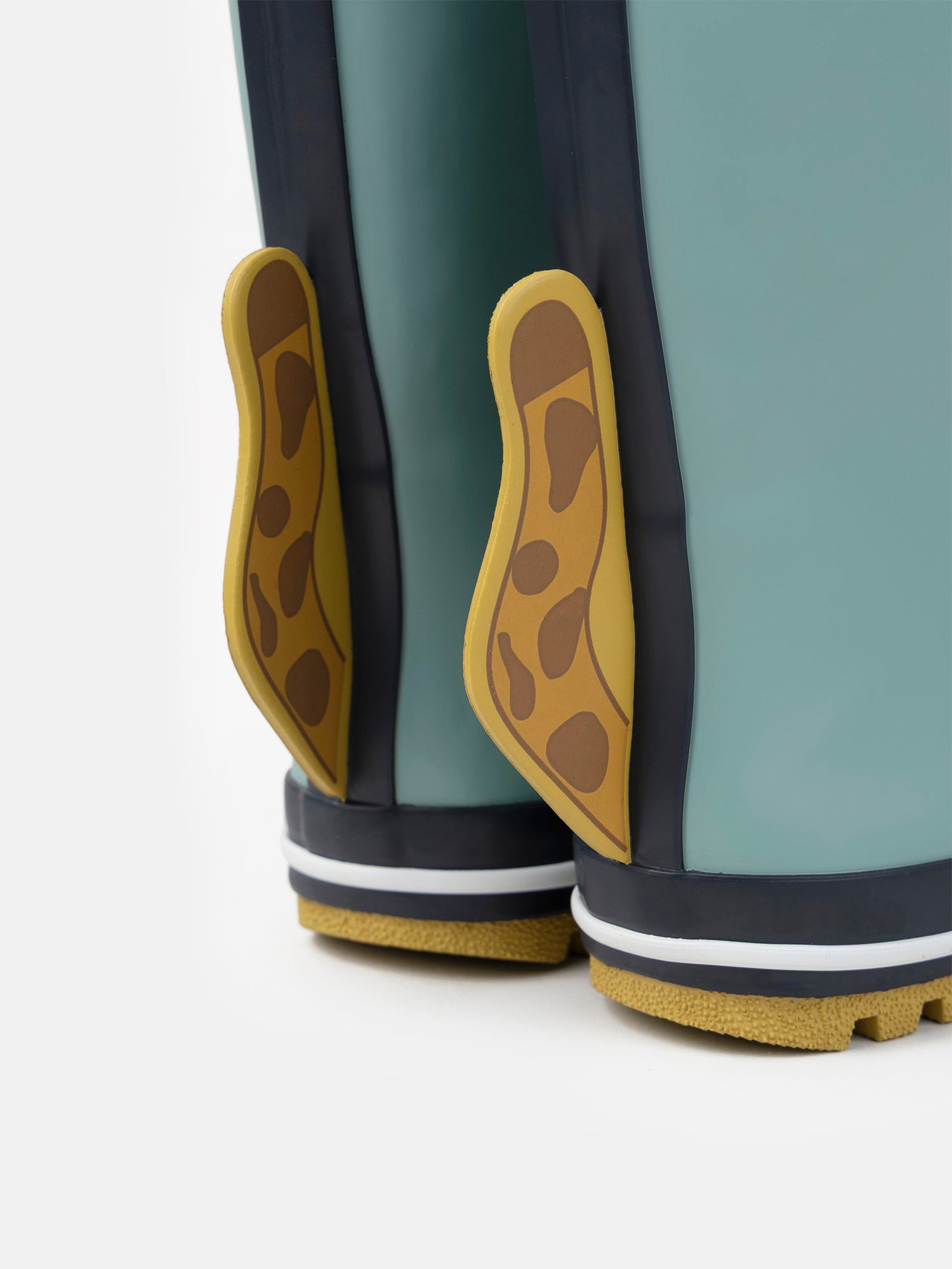 Blaue Regenstiefel mit Leopardenkopf-Patch für Jungen