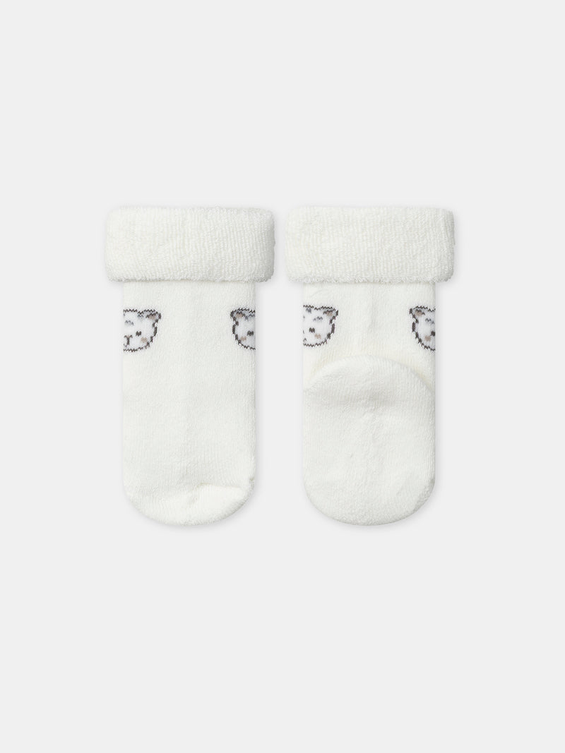 Ensemble Ensemble sweat blanc + pantalon + chaussettes Naissance Mixte