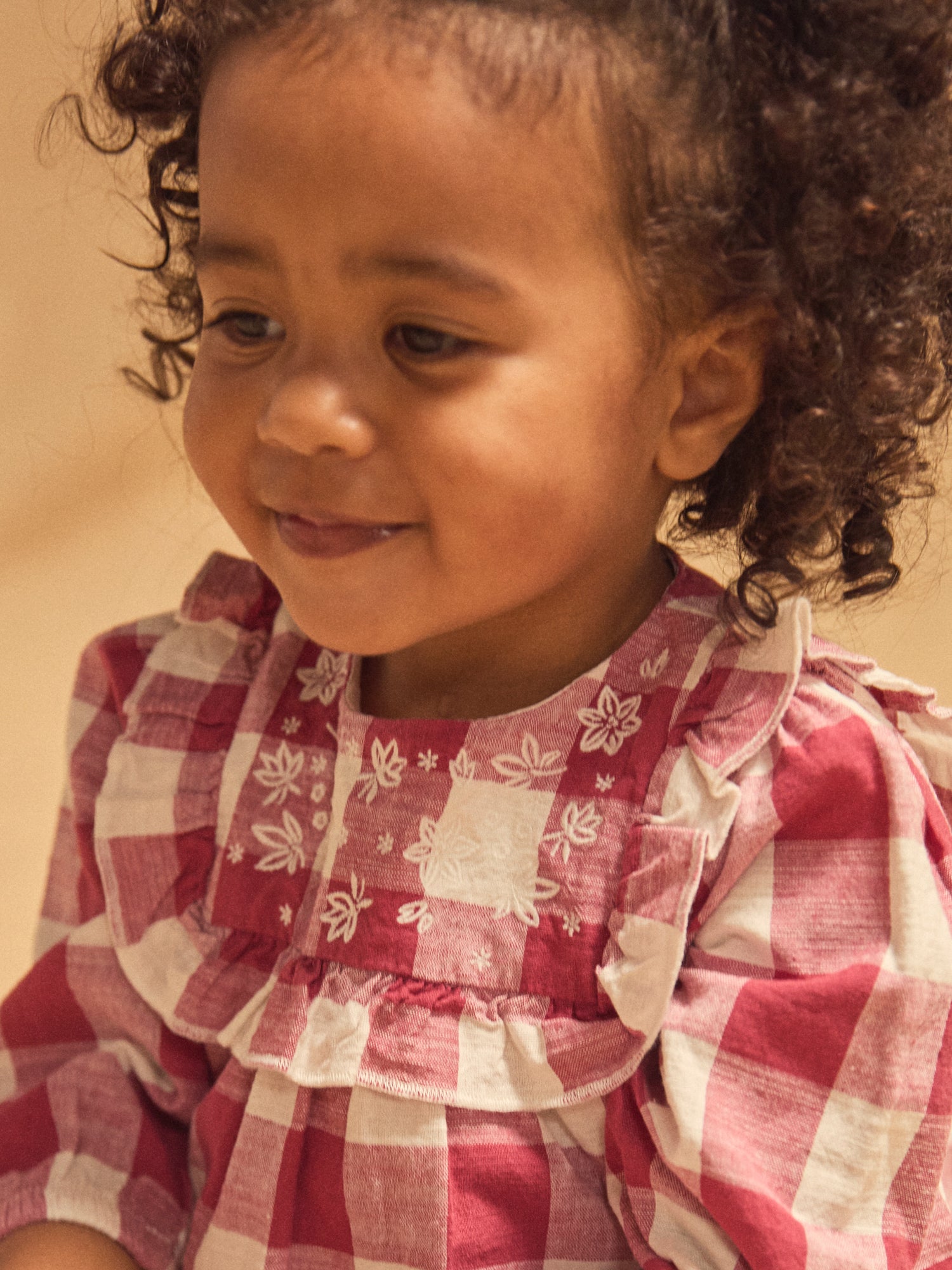 Robe à carreaux Bébé Fille