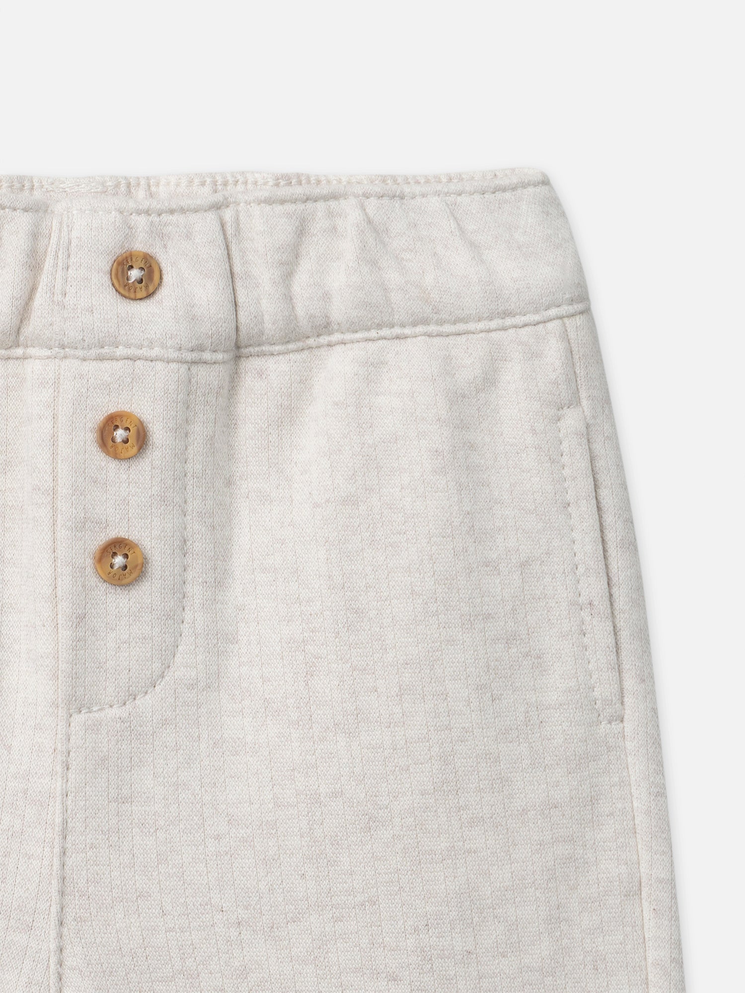 Ecru-Hose mit Tiergesicht für Babyjungen
