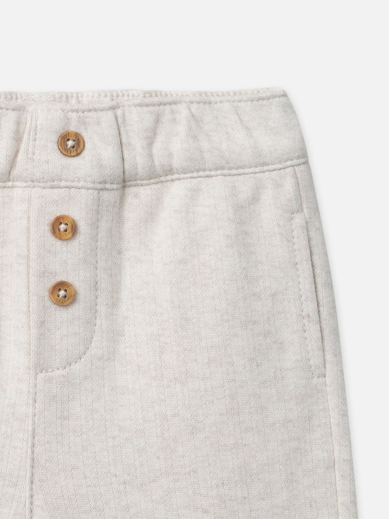 Ecru-Hose mit Tiergesicht für Jungen