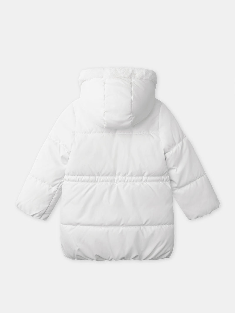 Doudoune blanche matelassée Fille