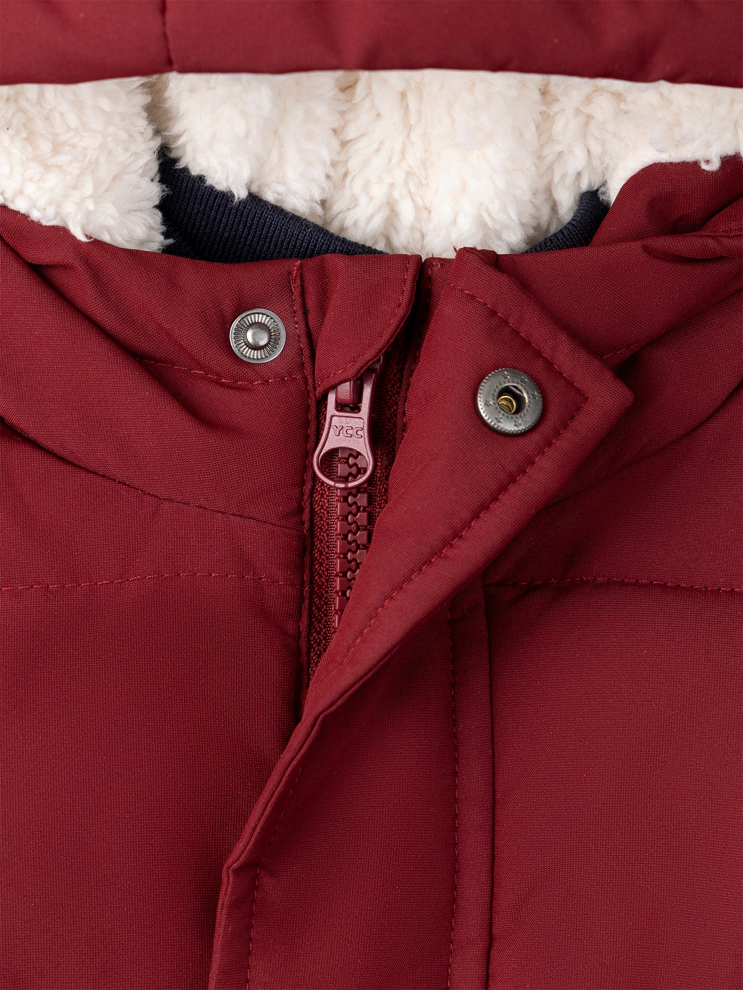 Bordeaux gesteppte Daunenjacke für Jungen