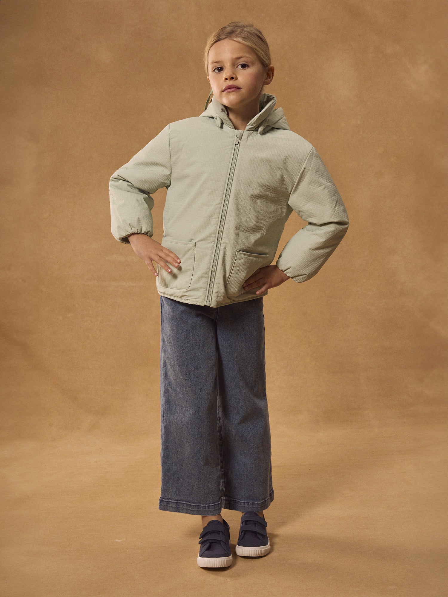 Mädchen Türkisjacke