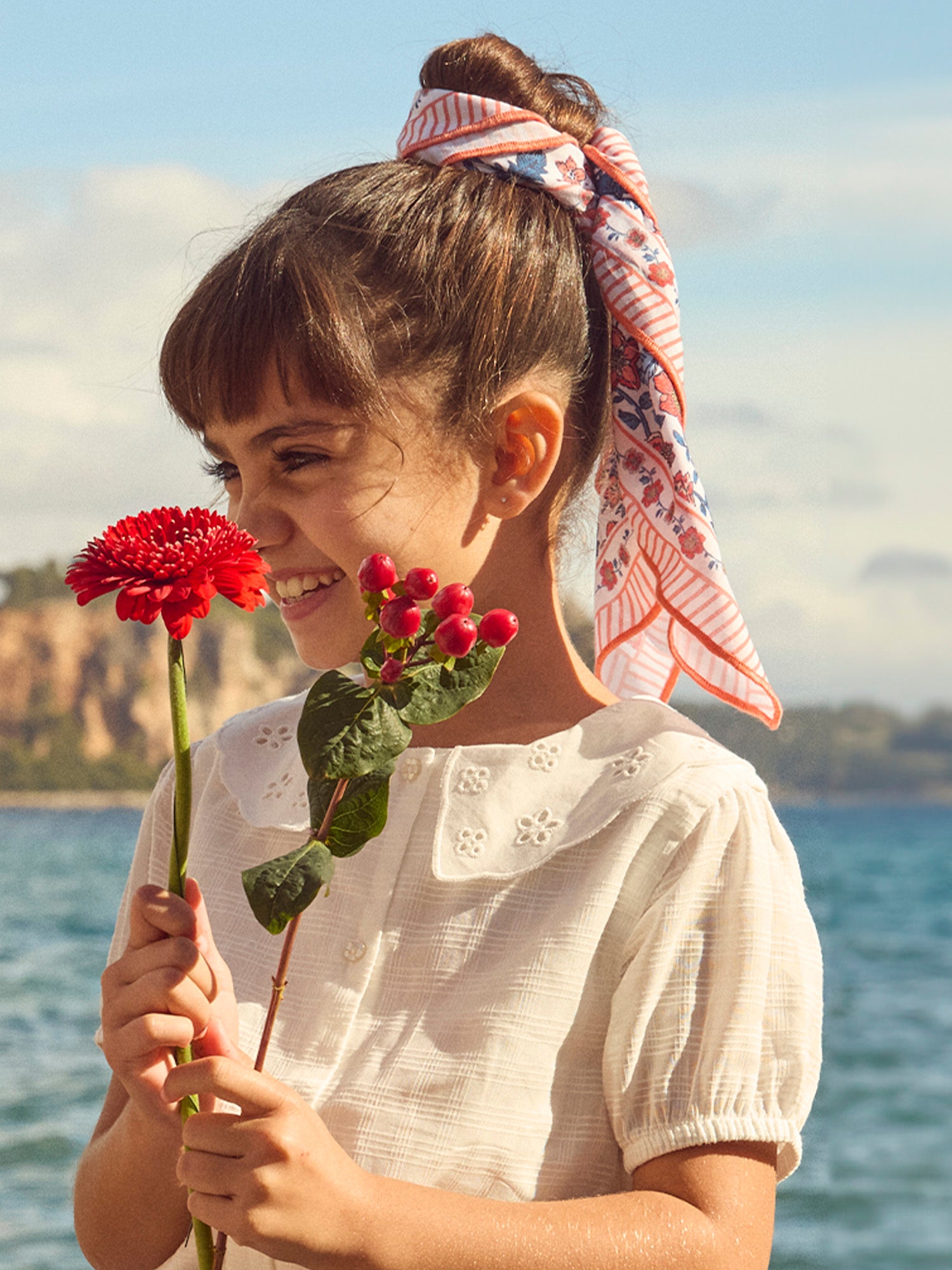 Blumenmuster Schal für Mädchen