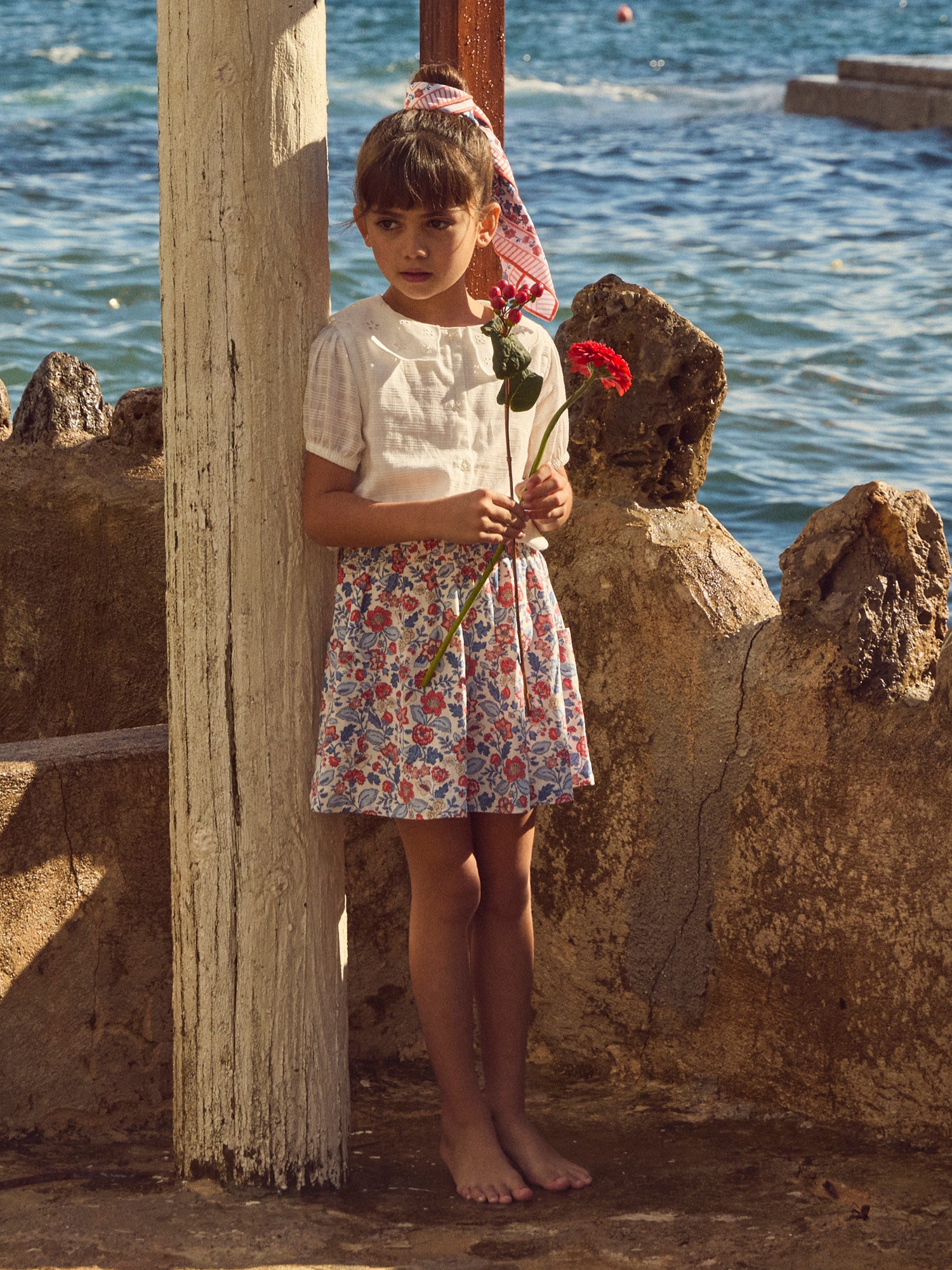 Blumenmuster Schal für Mädchen