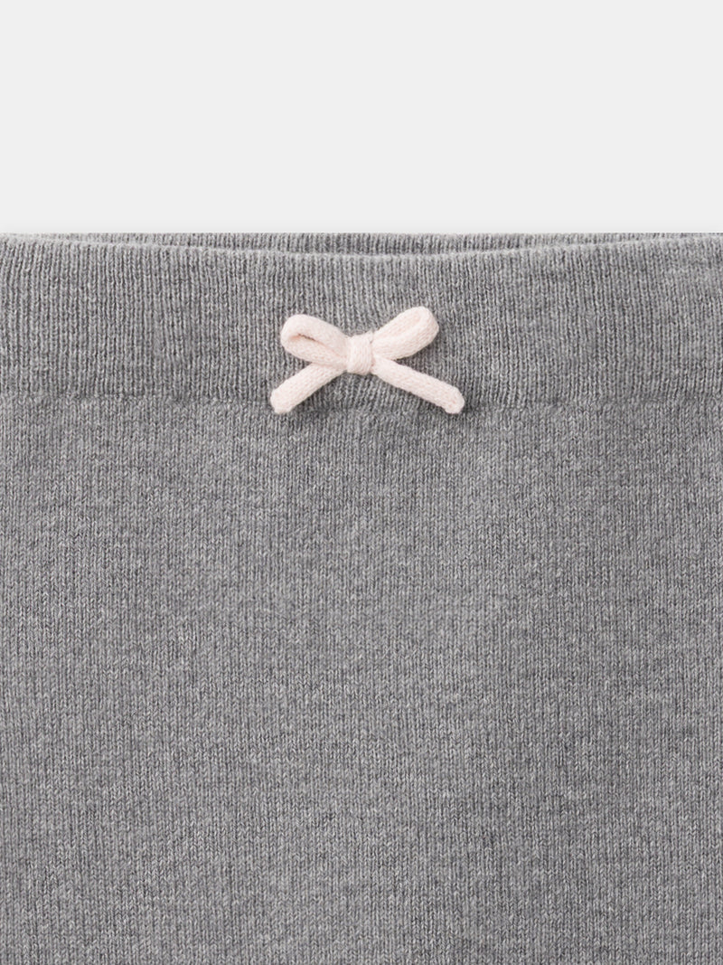 Ensemble Pullover und Hose grau Geburt Mädchen