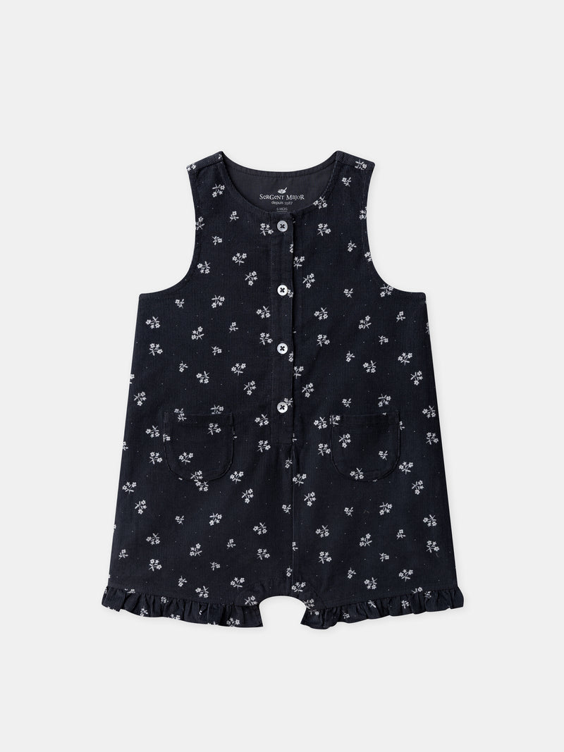 Ensemble Latzhose + Body + Strumpfhosen Geburt Mädchen