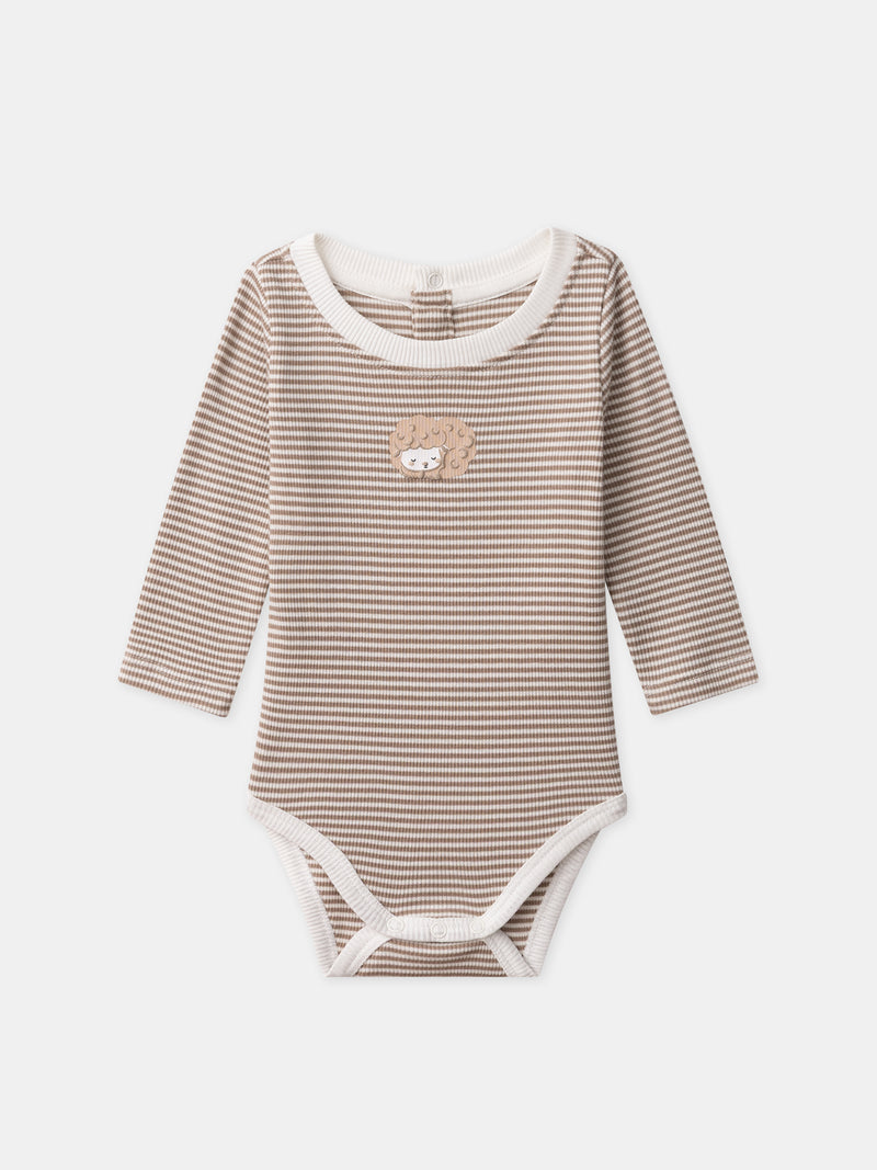 Ensemble Latzhose + Body + Socken Geburt Junge