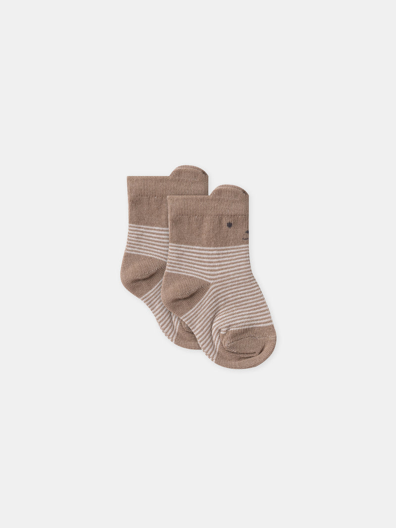 Ensemble Latzhose + Body + Socken Geburt Junge
