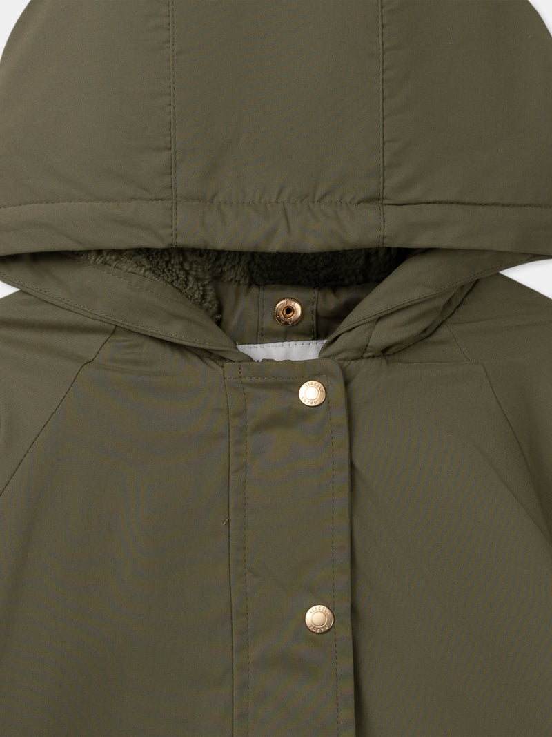 3-in-1-Khaki-Parka für Baby-Mädchen
