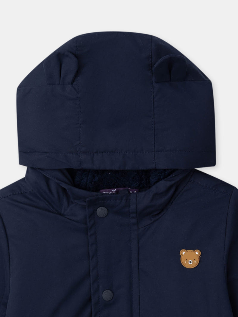 Marine Blau 3 in 1 Parka Baby Junge
