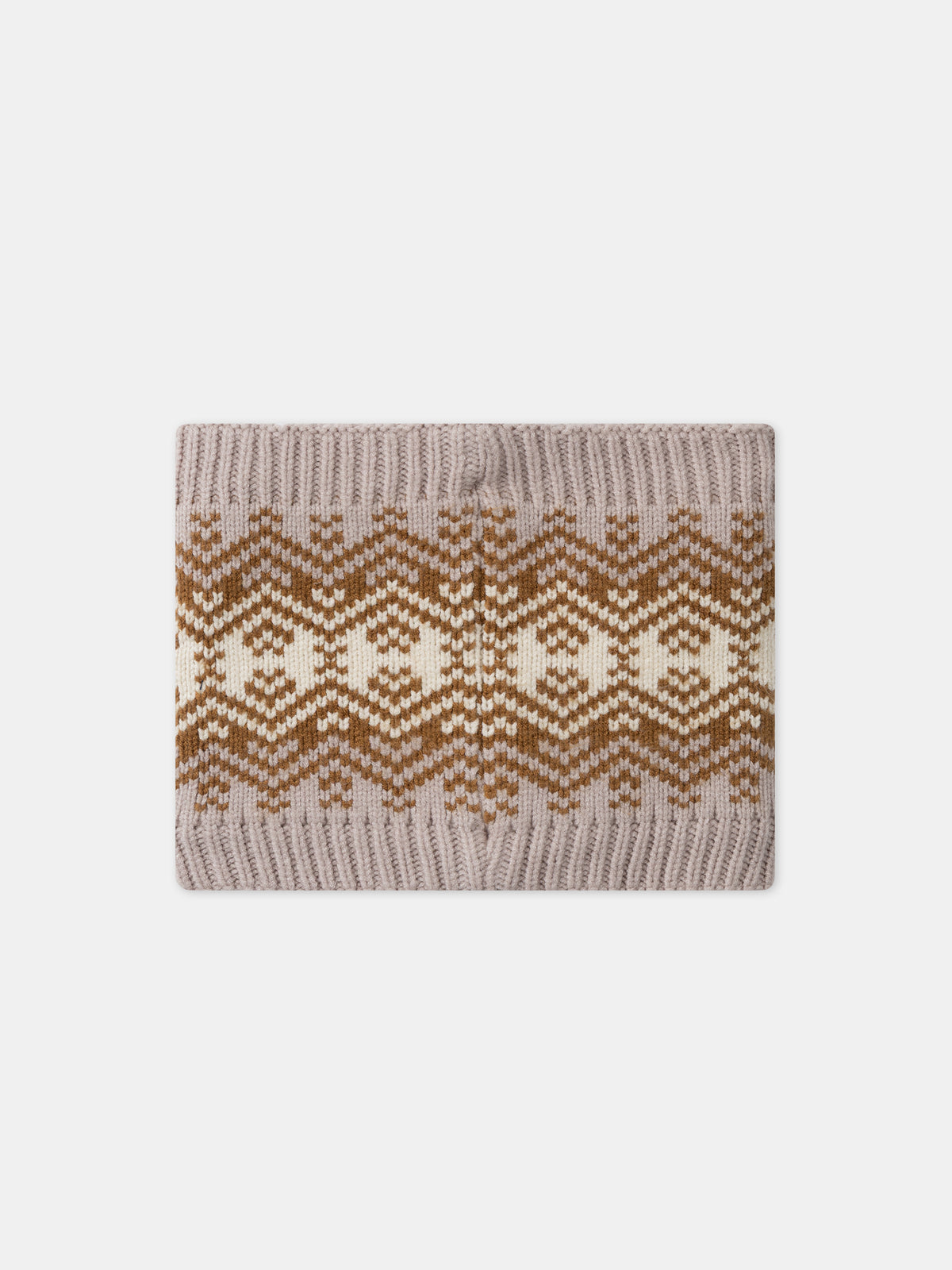 Brauner-und-ecru-Jungen-Snood