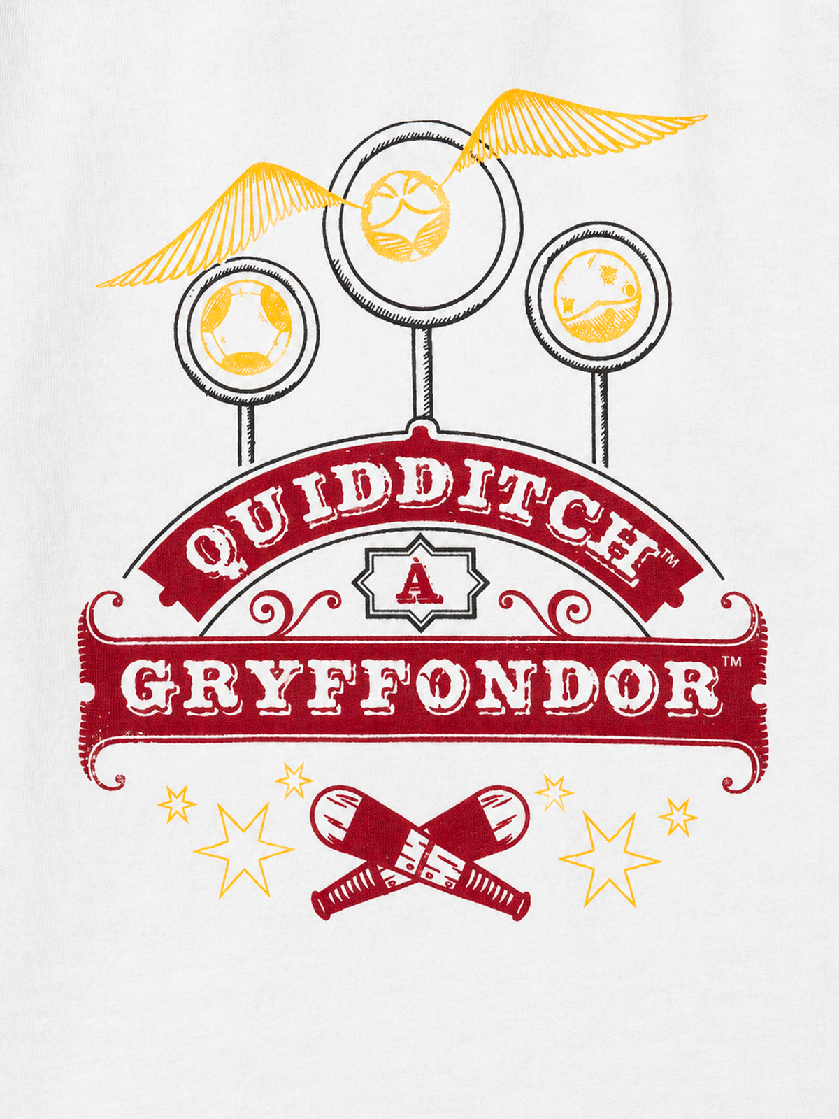 Pyjama Harry Potter bordeaux et écru imprimé "Gryffondor" Garçon