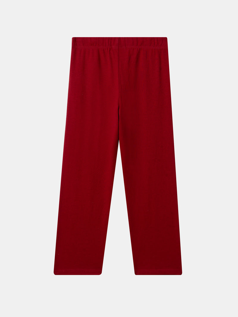 Harry Potter Pyjama bordeaux und ecru mit "Griffindor" Druck für Jungen