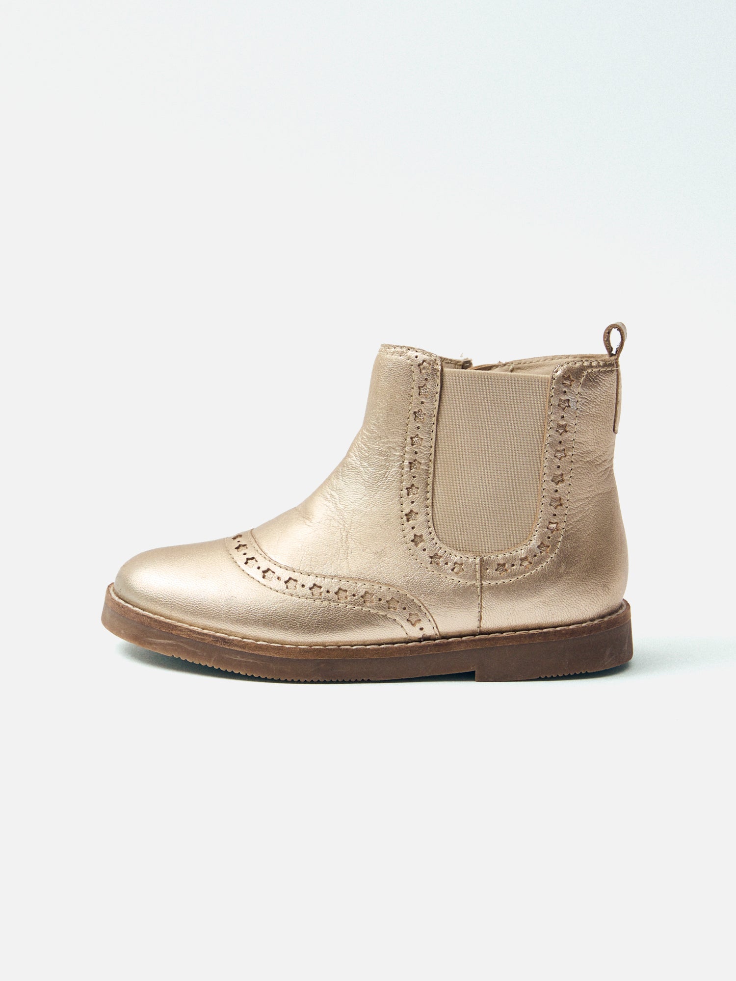 Goldene Stiefelette für Mädchen