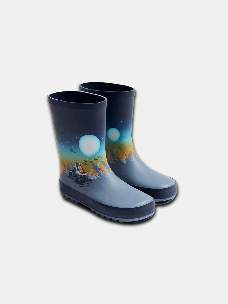 Marine Blaue Regenstiefel