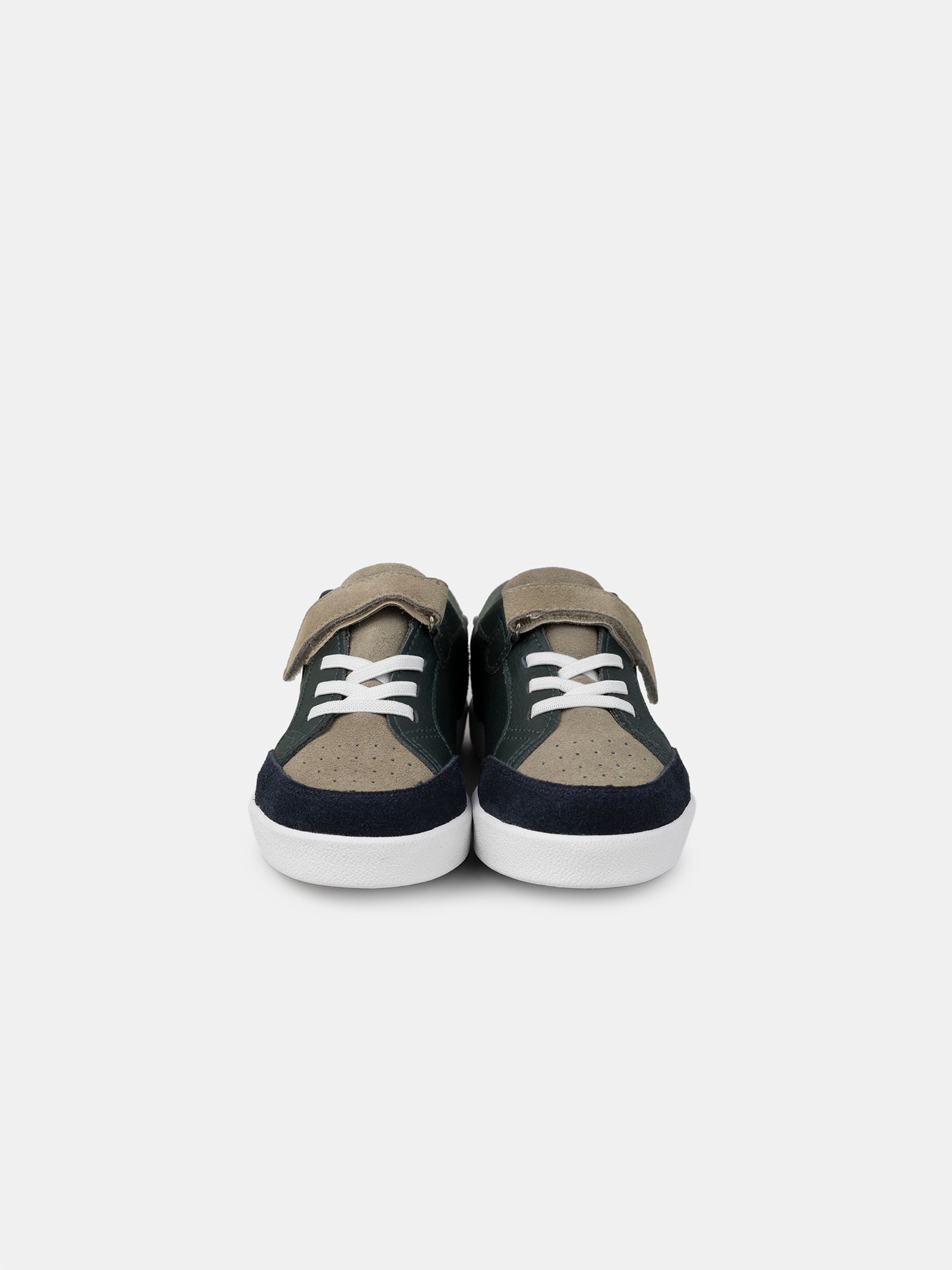 Dreifarbige Klett-Sneaker für Jungen