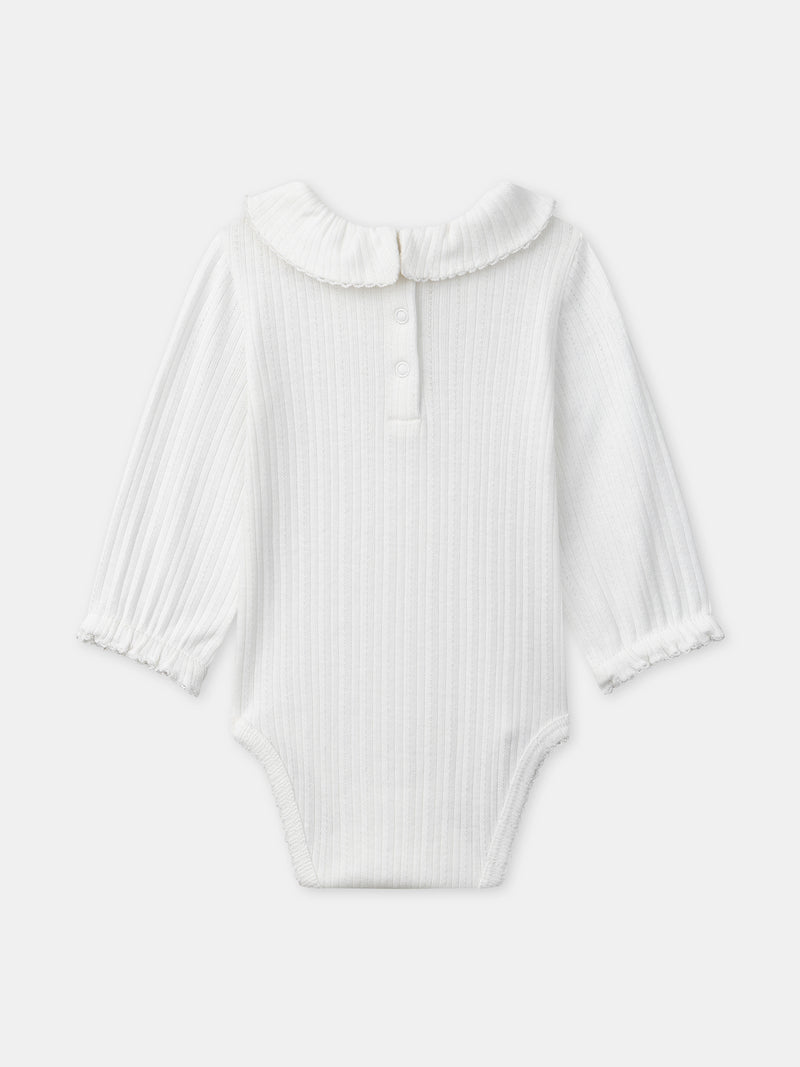 Ensemble combinaison imprimé fleuri + body + bandeau Naissance Fille