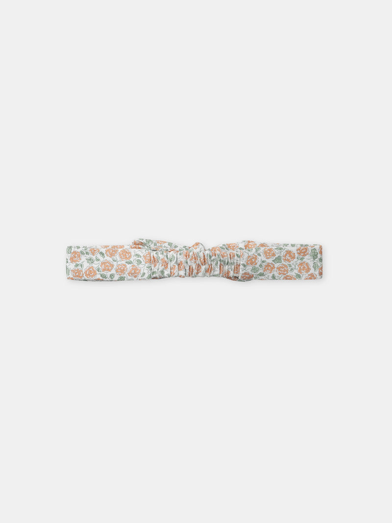 Ensemble combinaison imprimé fleuri + body + bandeau Naissance Fille