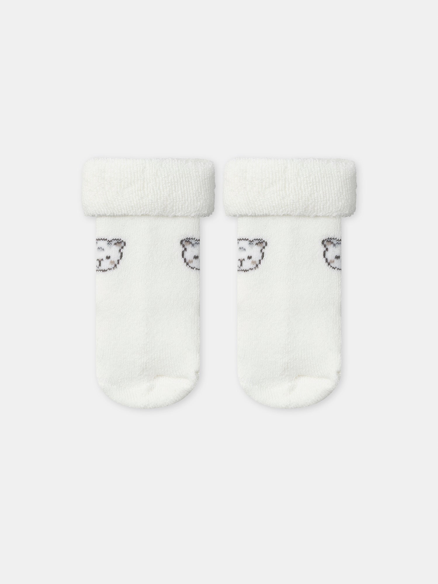 Ensemble brassière imprimé panthère + pantalon + chaussettes Naissance Mixte