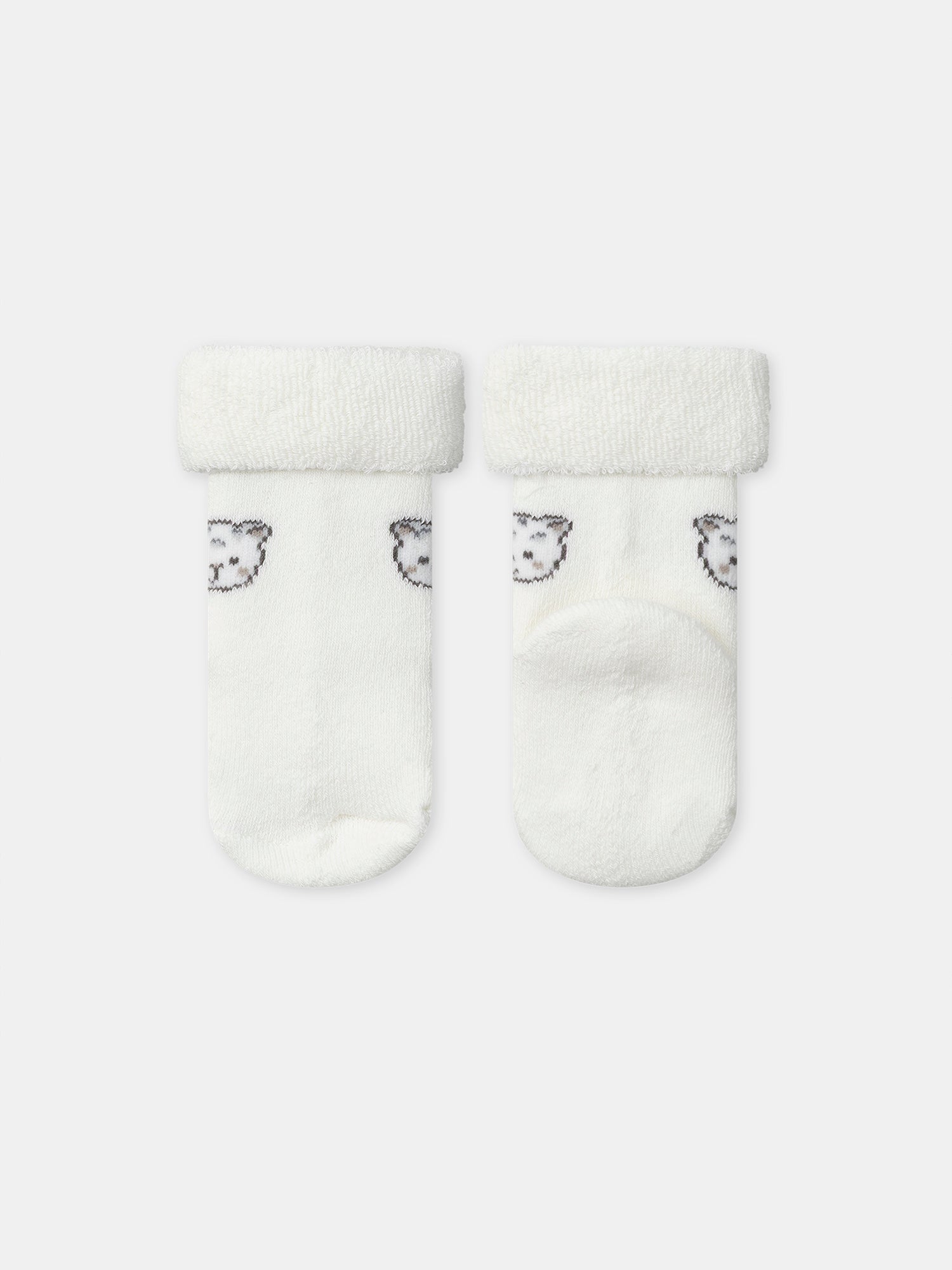 Ensemble brassière imprimé panthère + pantalon + chaussettes Naissance Mixte