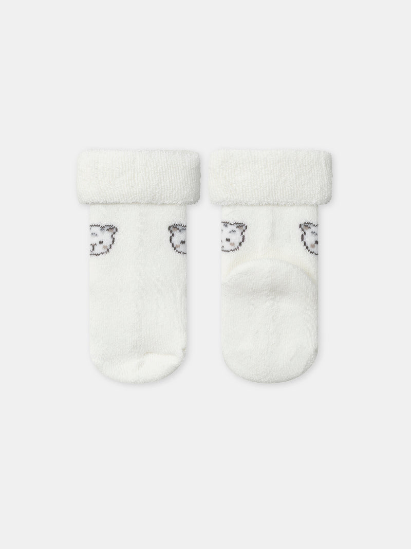 Ensemble brassière imprimé panthère + pantalon + chaussettes Naissance Mixte