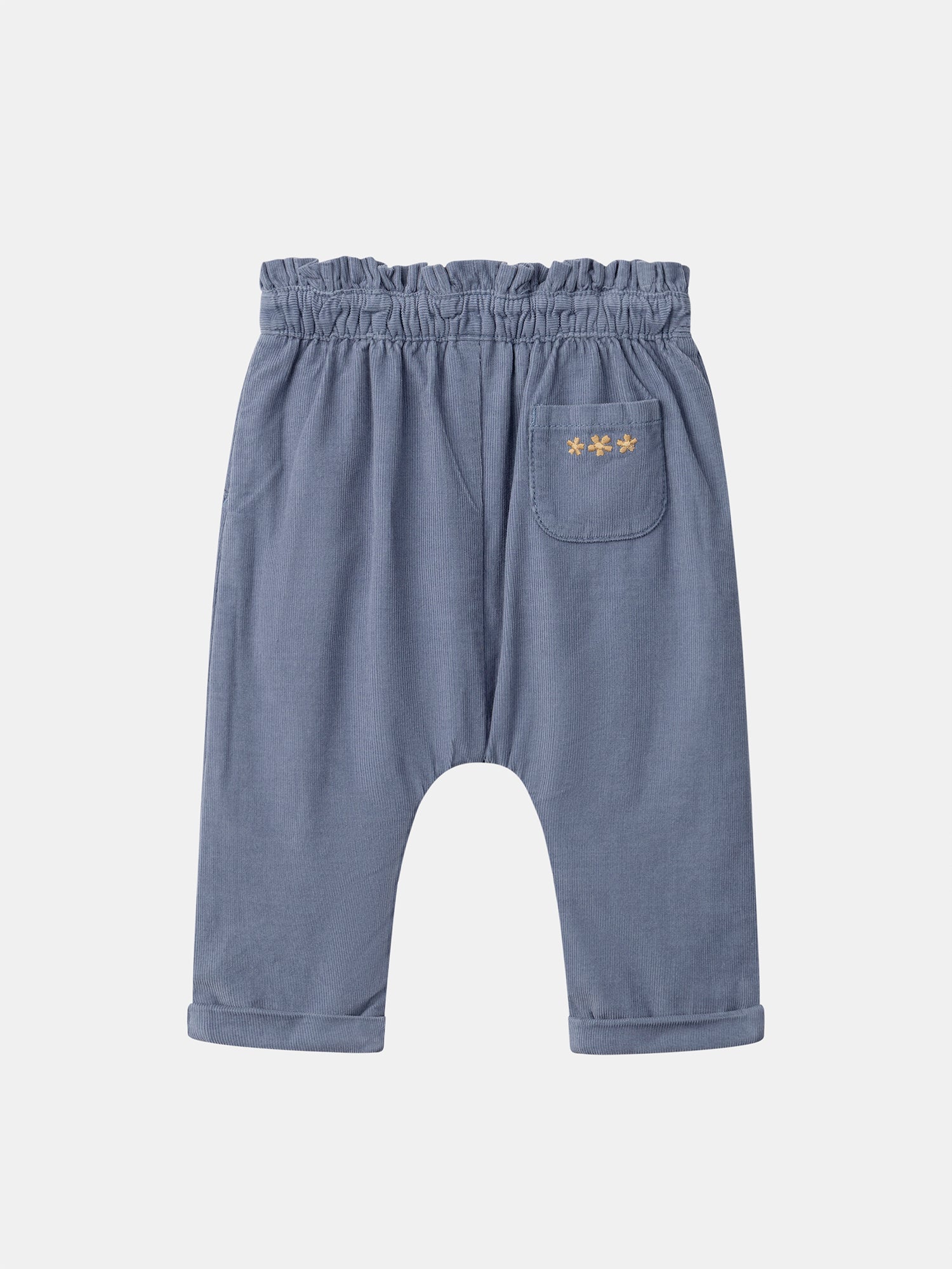 Blaue Samthose für Baby Mädchen