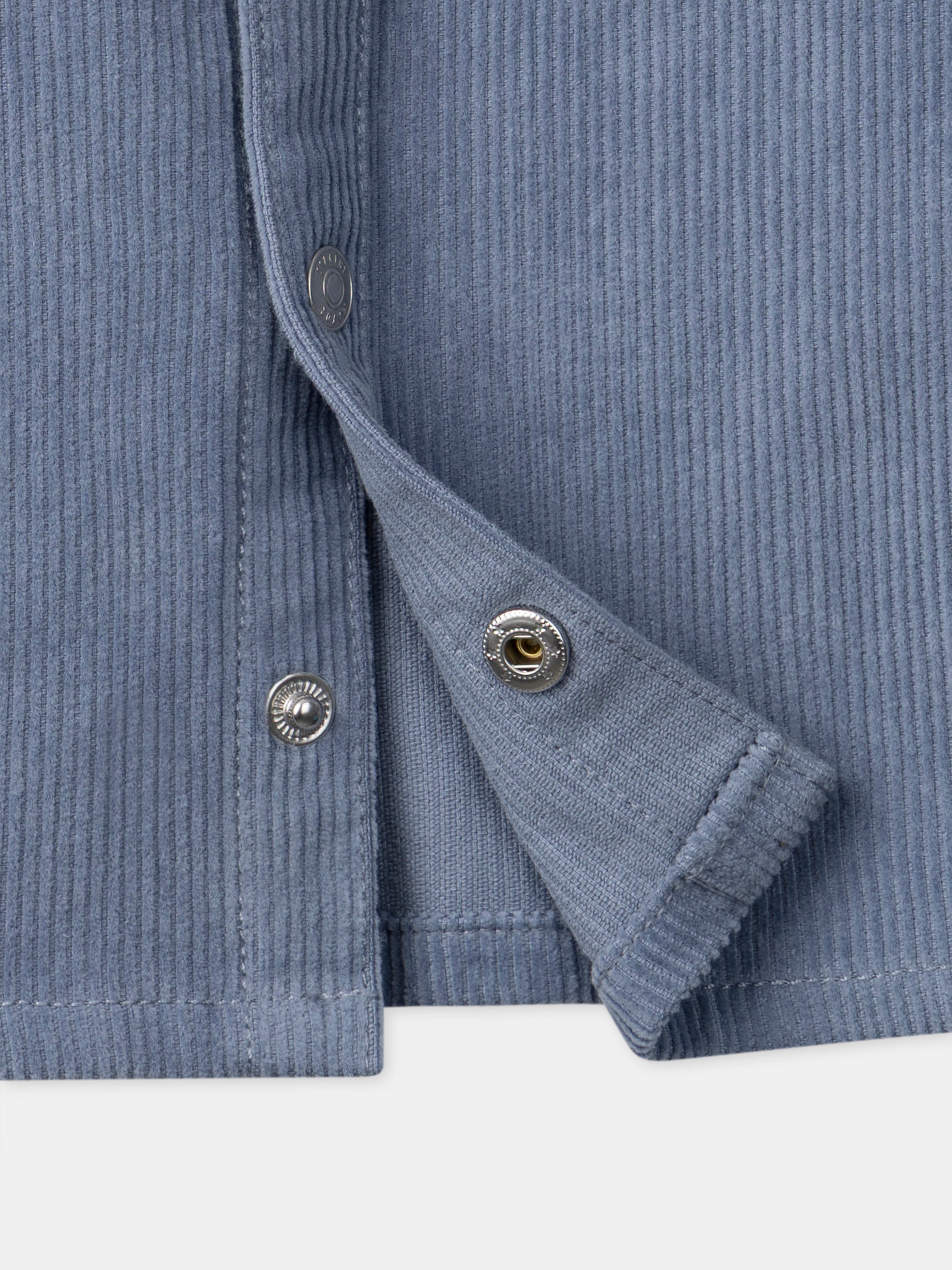 Blau-graue Samtbluse für Jungen