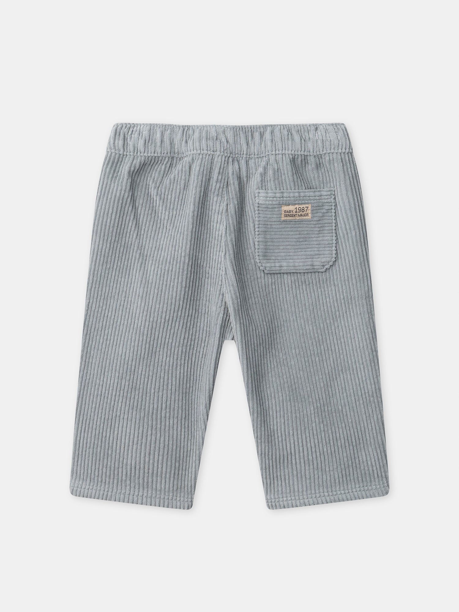 Blaue graue Samthose für Baby-Jungen