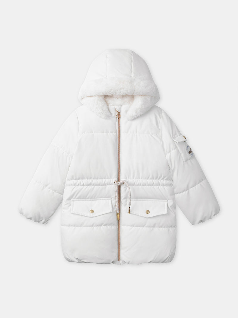 Cremefarbene Jacke für Mädchen