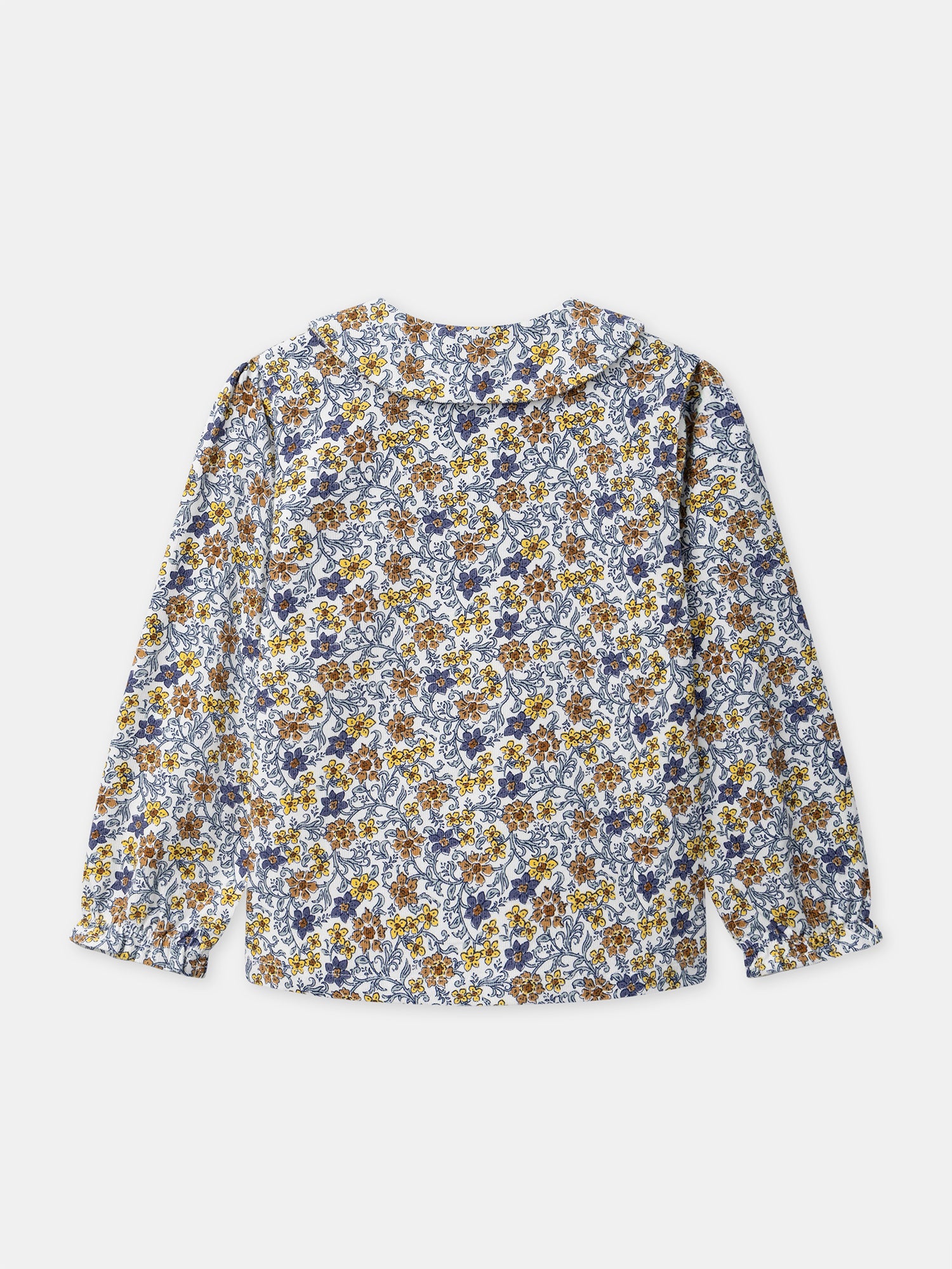 Bluse mit Peter-Pan-Kragen und floralem Druck für Mädchen