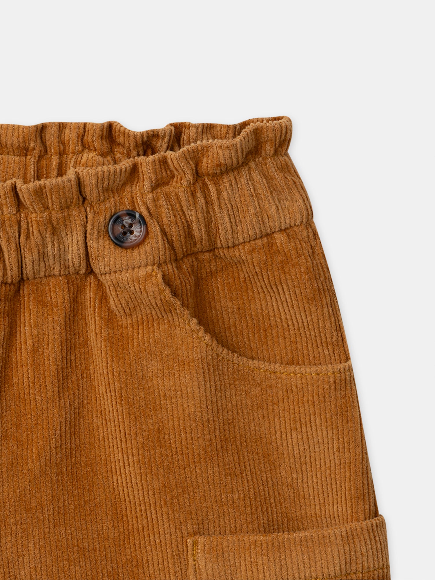 Braune Samthose für Mädchen