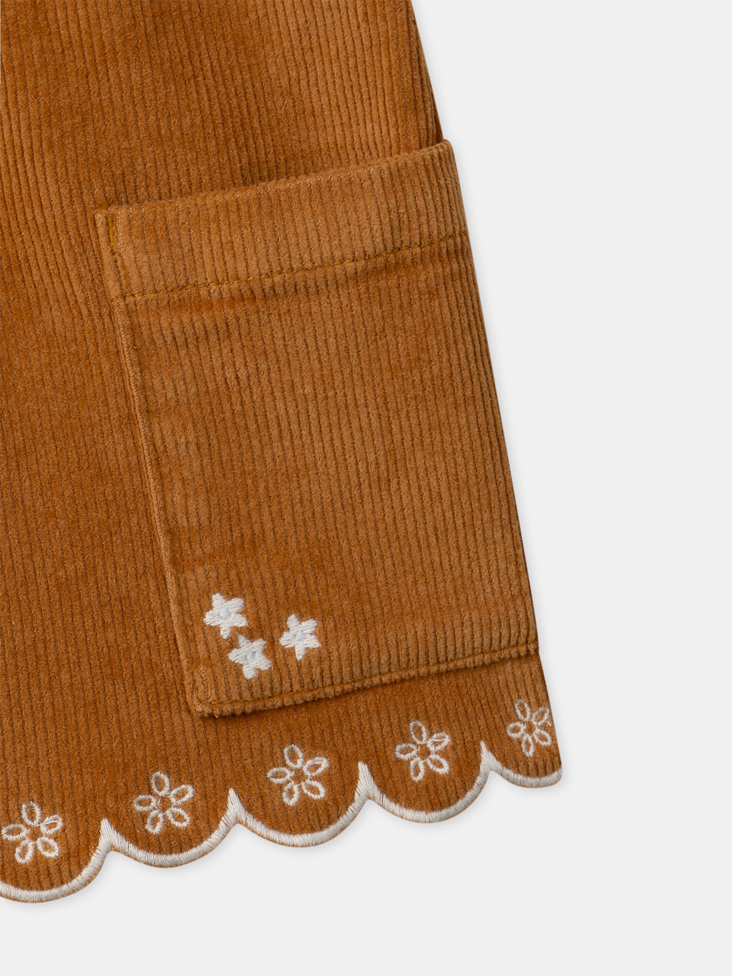 Braune Samthose für Mädchen