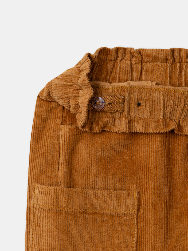 Braune Cordshorts für Mädchen