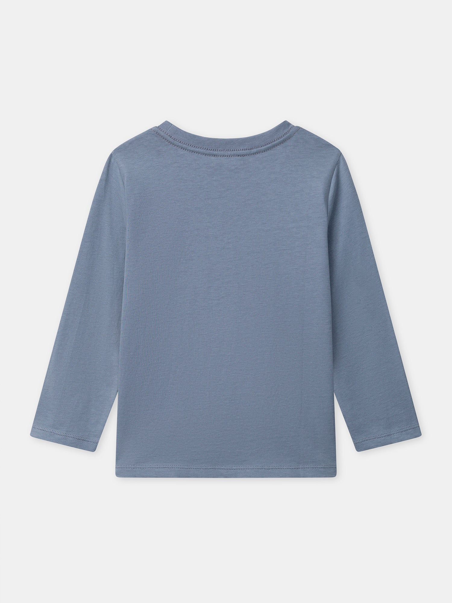 Langarm-T-Shirt grau mit Astronauten-Print für Jungen