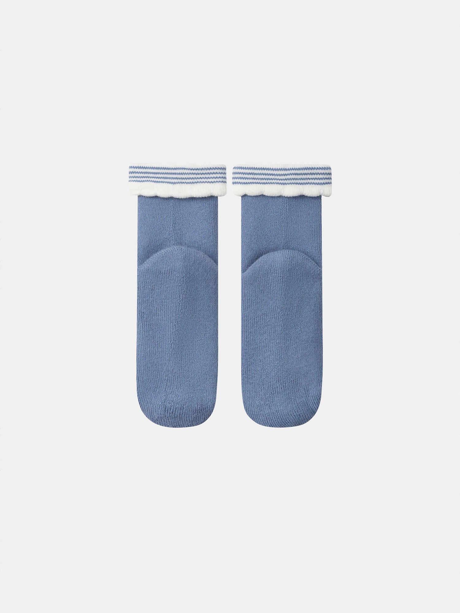 Blaue Socken mit Katzenkopf für Baby Mädchen