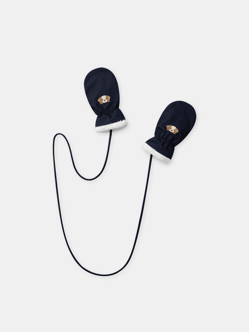 Gants bleu foncé Bébé Garçon