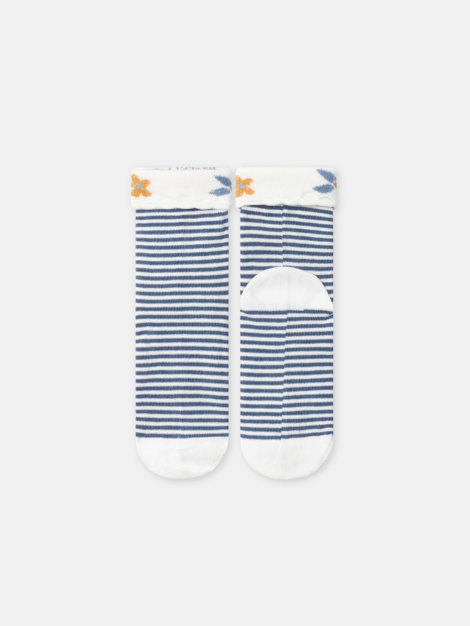 Blaue gestreifte Socken Mädchen
