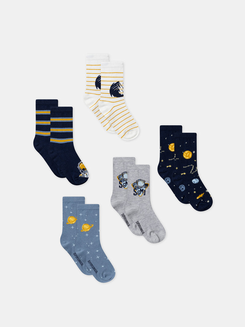 5 Paar Socken für Jungen