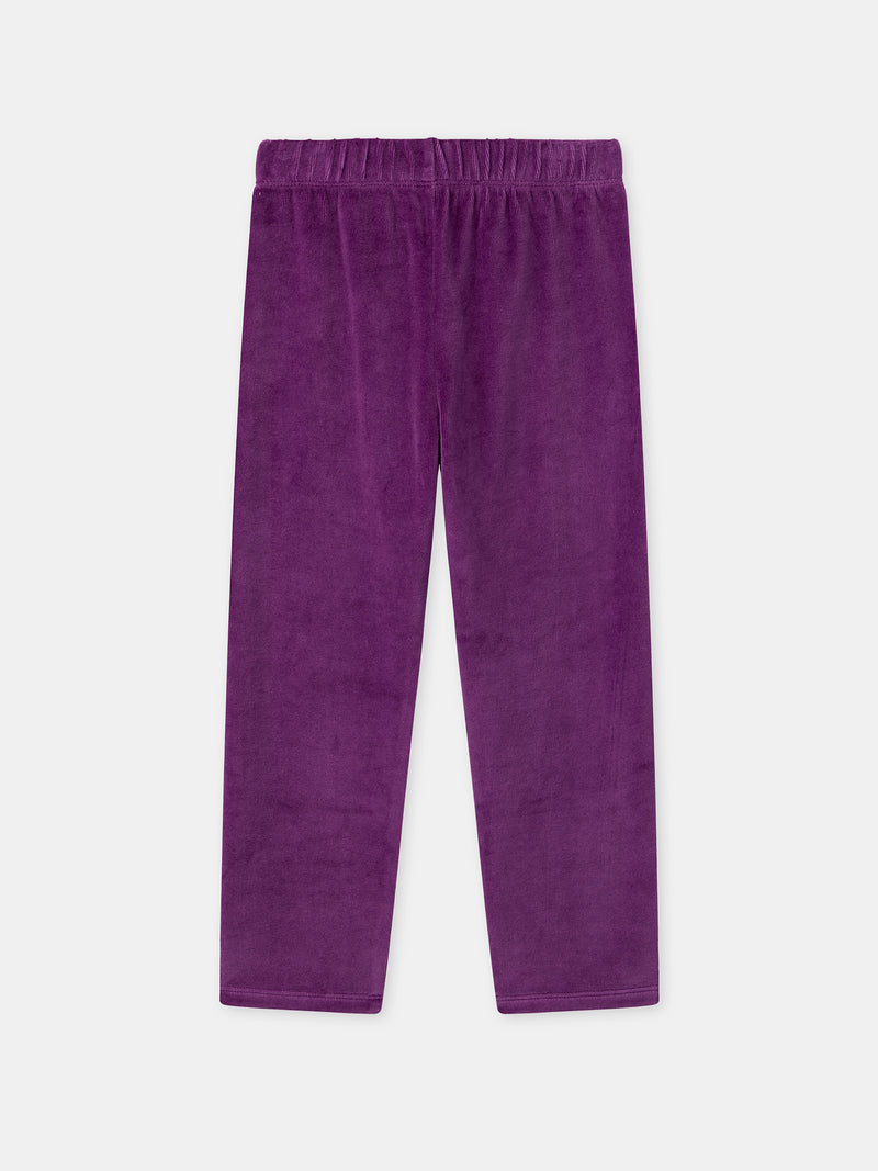 Pyjama violet + cape Fille