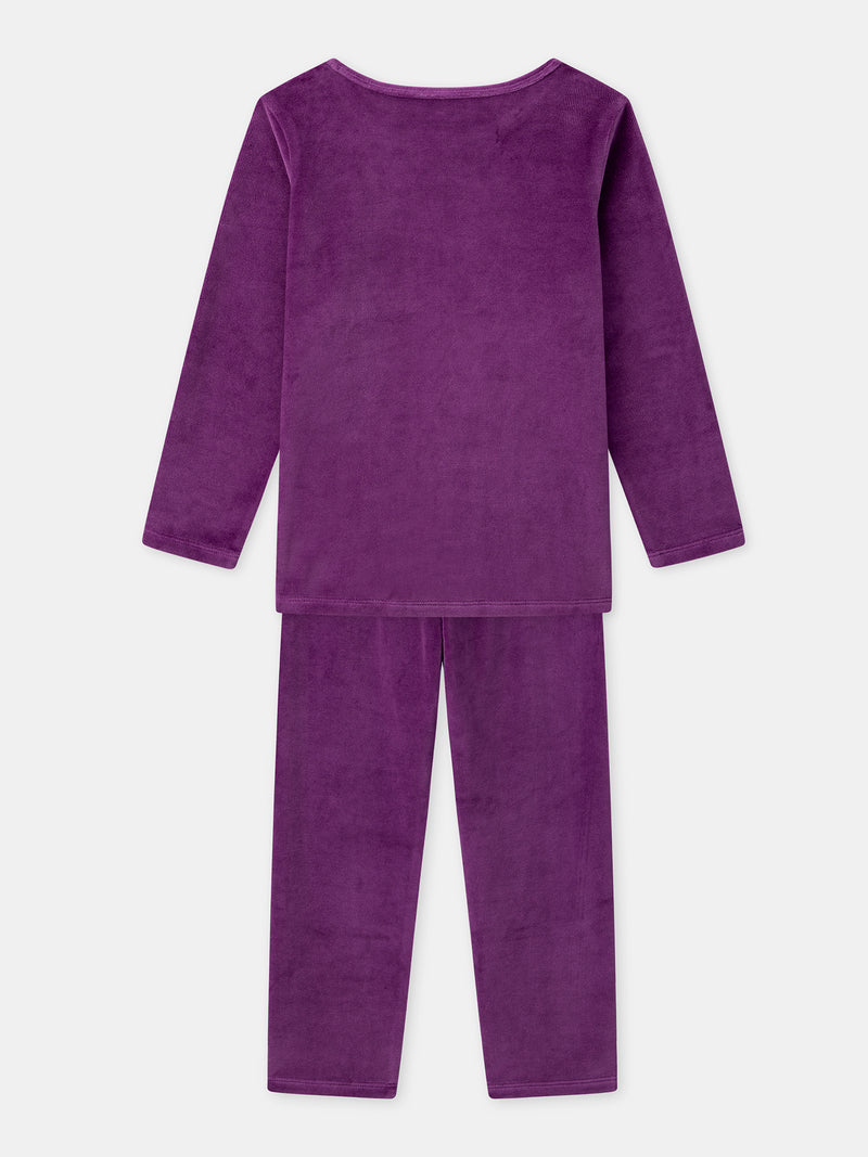 Pyjama violet + cape Fille