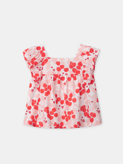 Tenue de Bébé Fille : Éclats de Fruits Rouges - 3