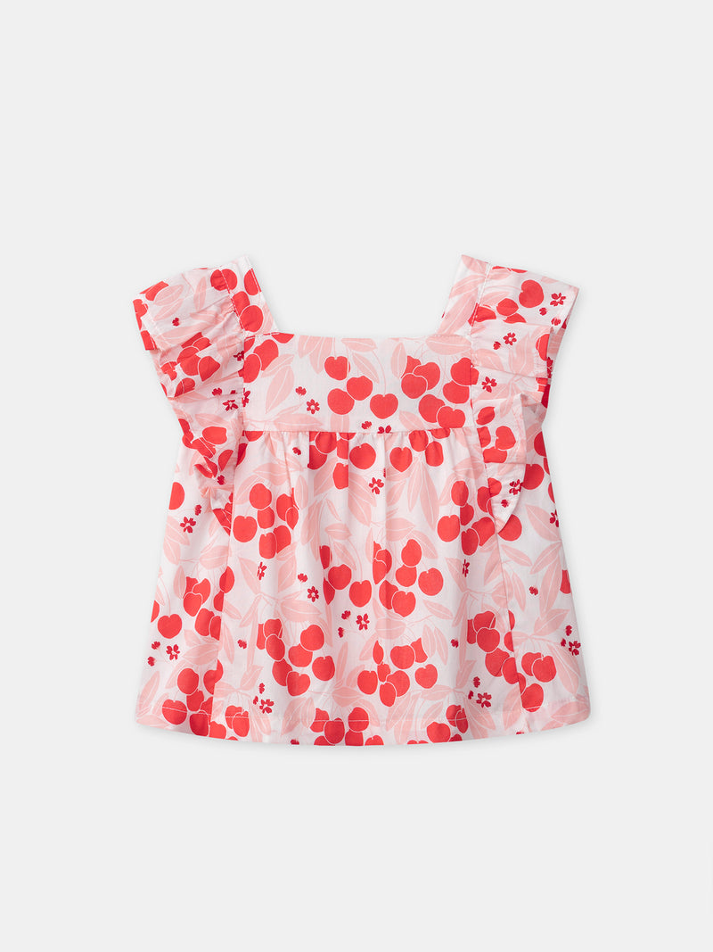 Tenue de Bébé Fille : Éclats de Fruits Rouges - 3