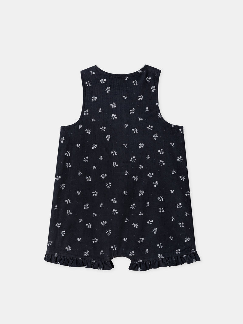 Ensemble Latzhose + Body + Strumpfhosen Geburt Mädchen
