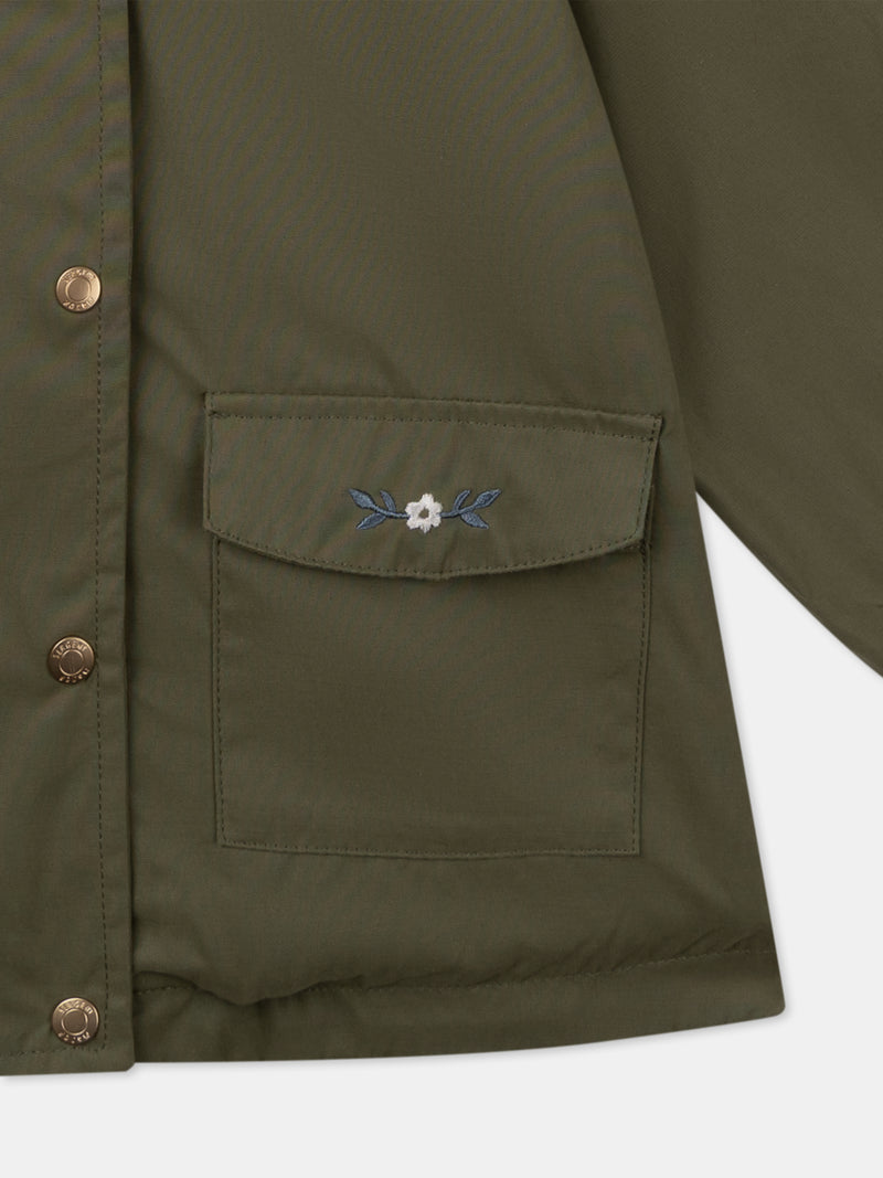 3-in-1-Khaki-Parka für Baby-Mädchen