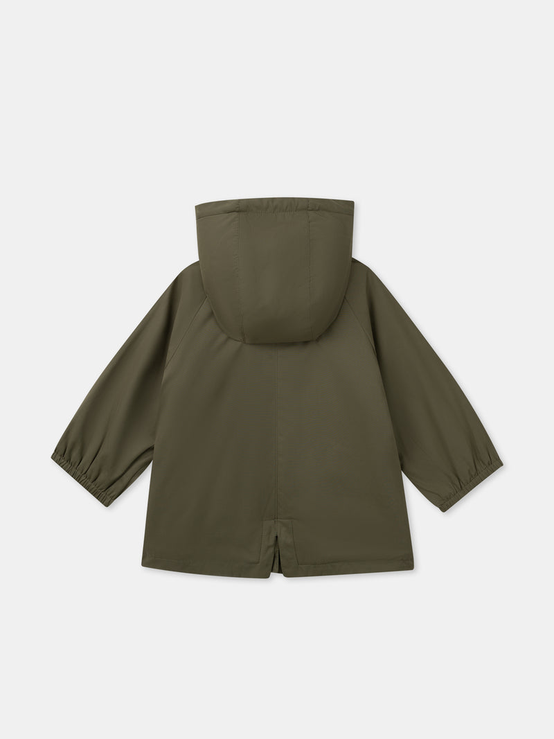 3-in-1-Khaki-Parka für Baby-Mädchen