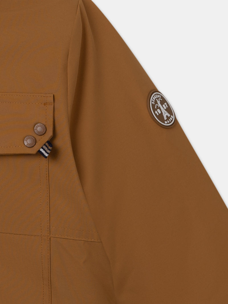 Braune 3-in-1-Parka für Jungen