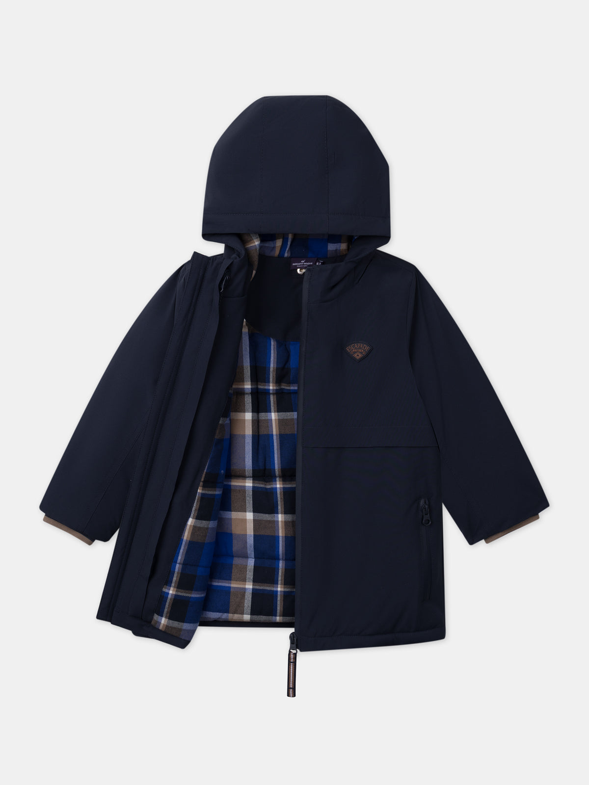 3-in-1-marineblauer-Parka für Jungen